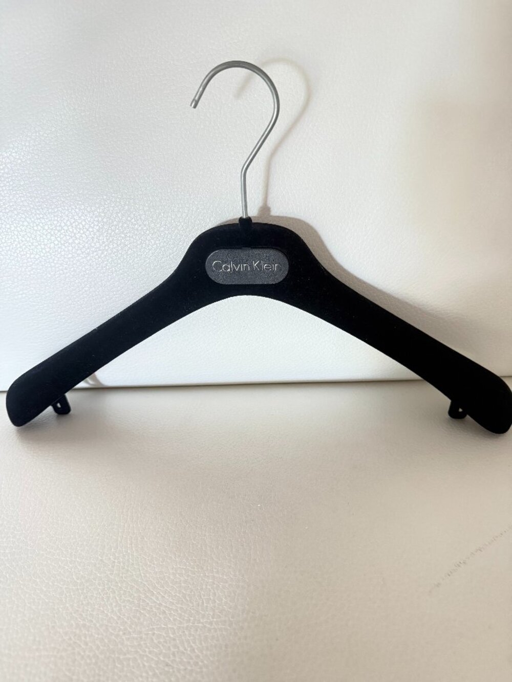 Calvin Klein velvet felt hangers black for jackets, pants, suits